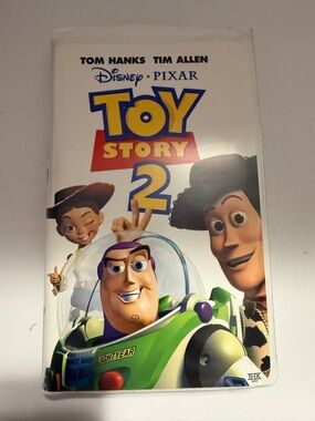 Disney Pixar Toy Story 2 VHS Tape Clamshell Tom Hanks Tim Allen Family Movie